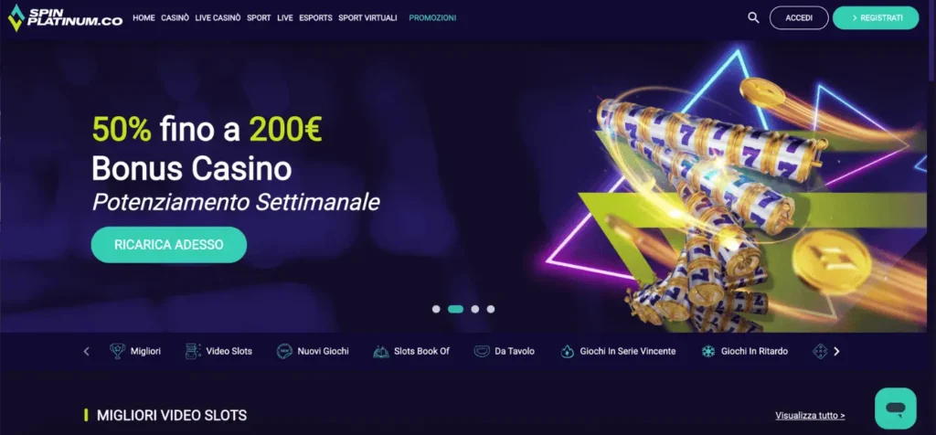 spinplatinum casino online non aams